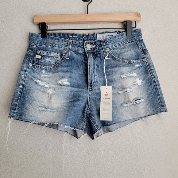 AG Adriano Goldschmied the Bryn Ex-Boyfriend Cut-Off Short size 25 NWT - Picture 10 of 14